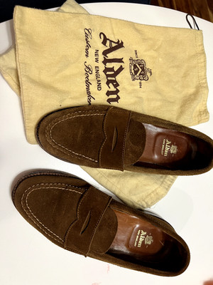 Alden 6243F Snuff Suede LHS / Penny Loafer