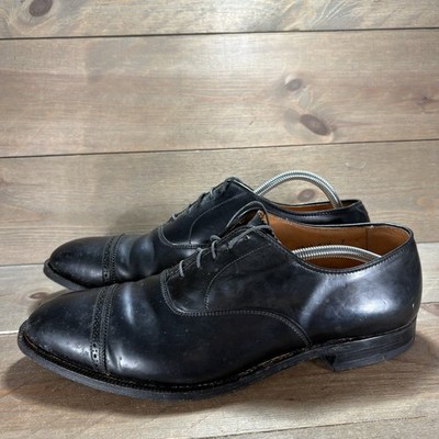Alden 9016 Black Shell Cordovan Perforated Straight Tip Bal