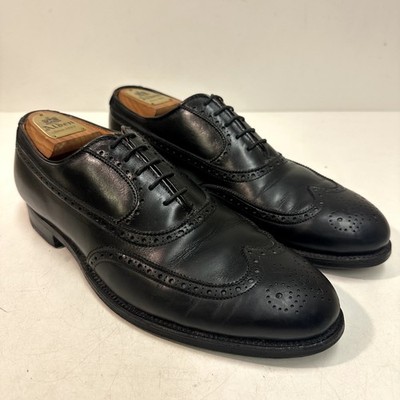 Alden 0928 Black Calfskin Wing Tip Bal
