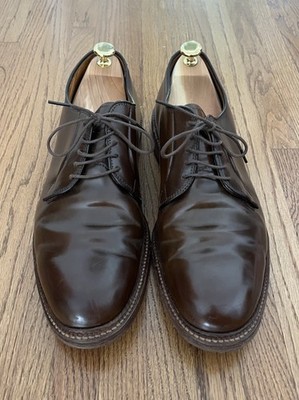 Alden 93911 Cigar Shell Cordovan Plain Toe Blucher