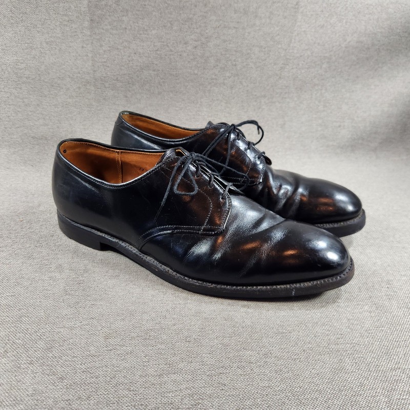 Alden 2817 Black Calfskin Nassau Plain Toe Blucher | Alden Model