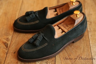 Alden D4102F Black Suede Tassel Loafer
