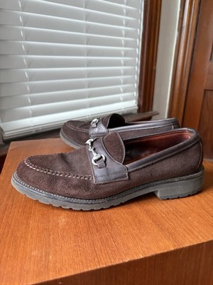 Alden 5723S Brown Suede Horse Bit Loafer