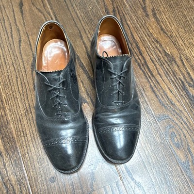 Alden 15149 Black Shell Cordovan Perforated Straight Tip Bal