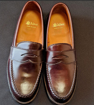 Alden 99161 Color 8 Shell Cordovan LHS / Penny Loafer