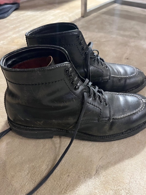 靴 Alden Cordovan Tanker Boot 4545H US5.5 Alden 4545H Black Shell Cordovan NST Tanker Boot | Alden Model Project