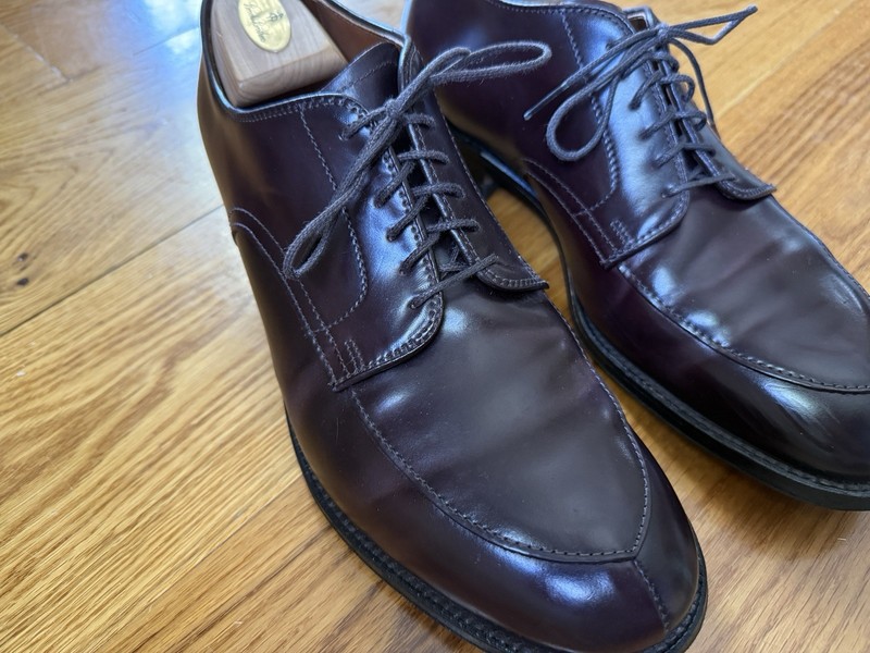 Alden 54321 Color 8 Shell Cordovan V-Tip Blucher | Alden Model Project