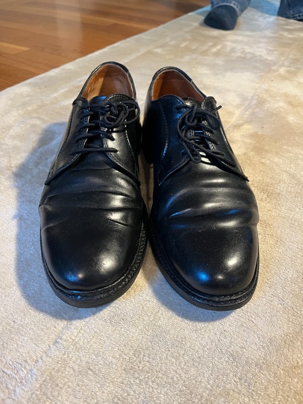 Alden 9901 Black Shell Cordovan Plain Toe Blucher | Alden Model