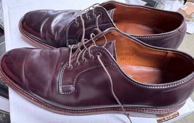 Alden D8404 Color 8 Shell Cordovan Plain Toe Blucher