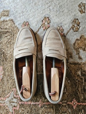 Alden 6244F Tan Suede LHS / Penny Loafer