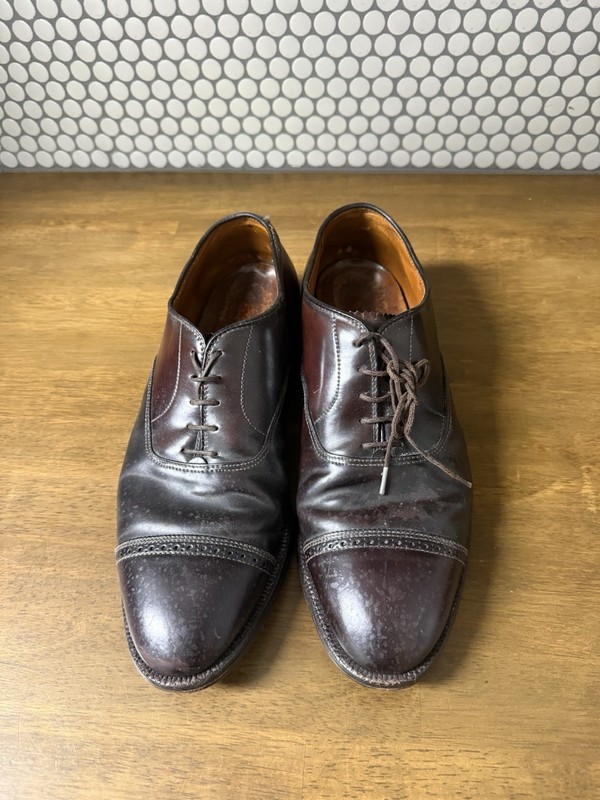Alden 9015 Color 8 Shell Cordovan Perforated Straight Tip Bal