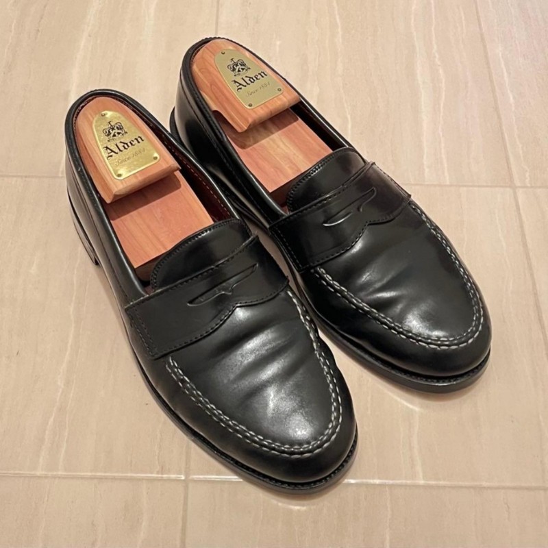 ALDEN オールデン ローファー 99362 8 1/2 コードバン Alden 99362 Black Shell Cordovan LHS / Penny Loafer | Alden Model