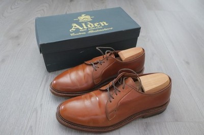Alden 9905 Whiskey Shell Cordovan Plain Toe Blucher