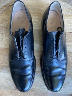 Alden 407 Black Calfskin Plain Toe Dover