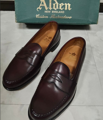 Alden 984 Burgundy Calfskin LHS / Penny Loafer | Alden Model Project