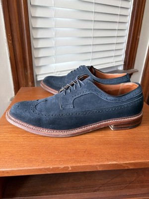 Alden 97676F Navy Suede Long Wing Blucher