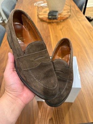 Alden 9697F Dark Brown Suede LHS / Penny Loafer
