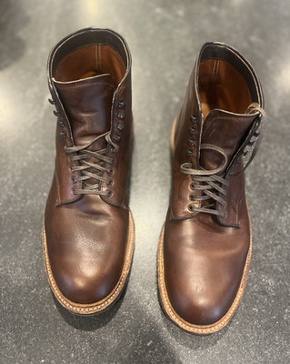Alden 86062H Brown Chromexcel Plain Toe Boot