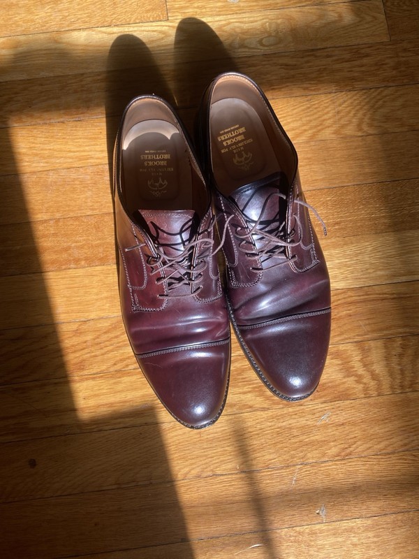 Alden 2160 Color 8 Shell Cordovan Straight Tip Blucher | Alden