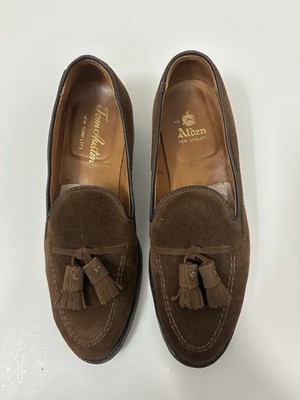 Alden 666 Mocha Kid Suede Tassel Loafer