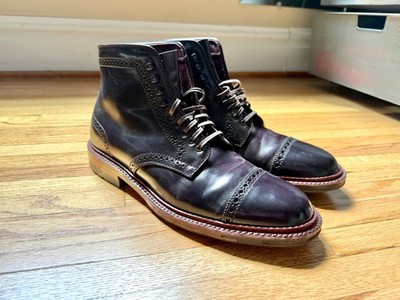 Alden D6869HC Color 8 Shell Cordovan Perforated Cap Toe Boot
