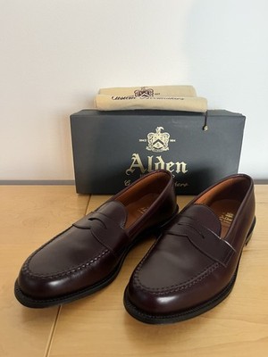 Alden 984 Burgundy Calfskin LHS / Penny Loafer