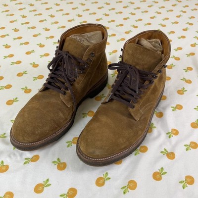 Alden 86040H Snuff Suede Plain Toe Boot
