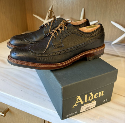 Alden D7510C Black Regina Grain Long Wing Blucher