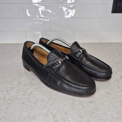 Alden H467 Black Calfskin Horse Bit Loafer
