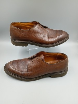 Alden 7116S Brown Shrunken Calf Split Toe Blucher