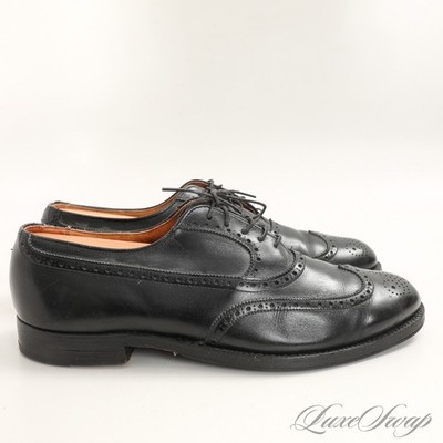 Alden 928 Black Calfskin Wing Tip Bal