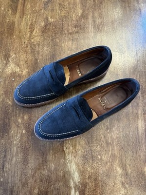 Alden D9203F Navy Suede LHS / Penny Loafer