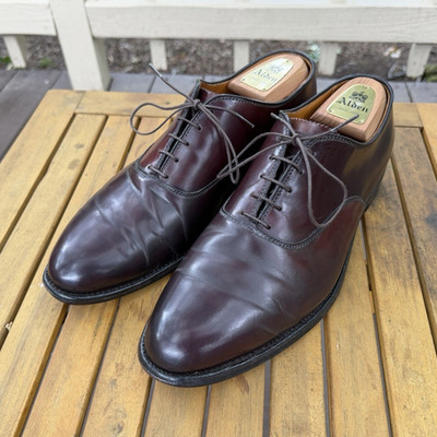 Alden 934 Color 8 Shell Cordovan Plain Toe Bal