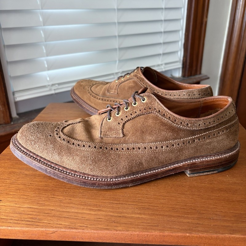 Alden D5515 Snuff Suede Long Wing Blucher | Alden Model Project