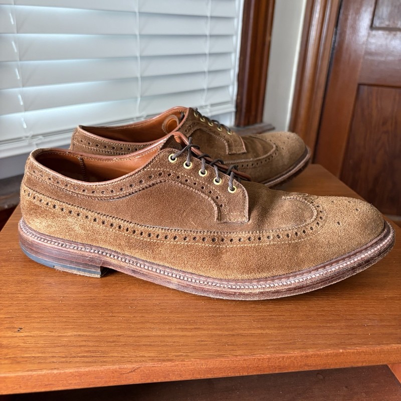 Alden D5515 Snuff Suede Long Wing Blucher | Alden Model Project