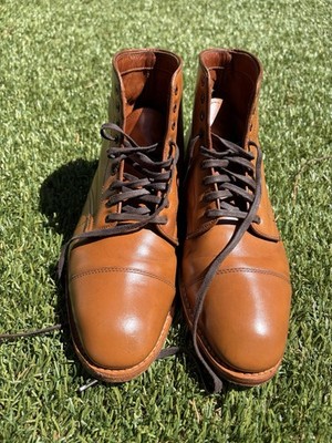 Alden 3914 Burnished Tan Calfskin Cap Toe Boot