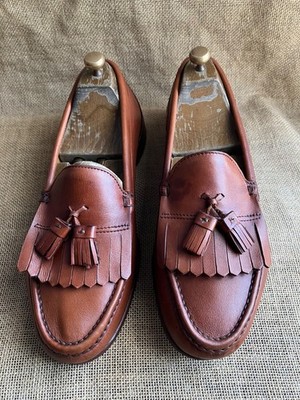 Alden H445 Cognac Calfskin Tassel Loafer