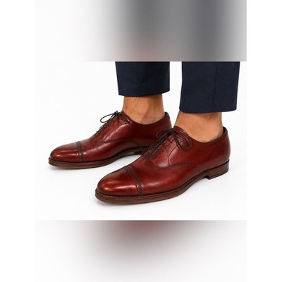 Alden 9158 Brown Calfskin Perforated Straight Tip Bal