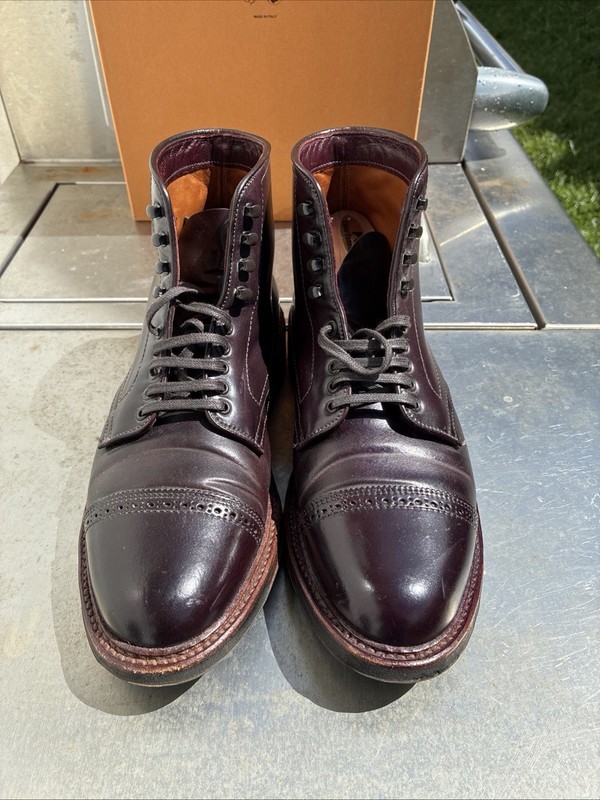 Alden D6861HC Color 8 Shell Cordovan Perforated Cap Toe Boot