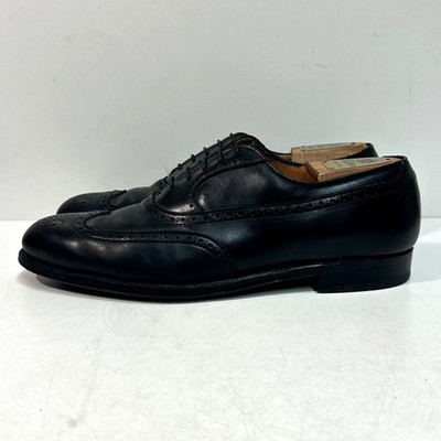 Alden 0928 Black Calfskin Wing Tip Bal