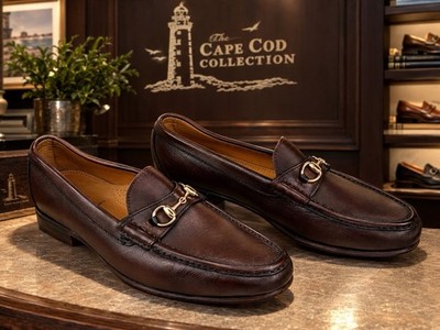 Alden H466 Dark Brown Calfskin Horse Bit Loafer