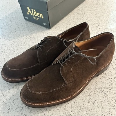 Alden D9637 Humus Suede Split Toe Blucher