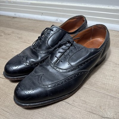 Alden 928 Black Calfskin Wing Tip Bal