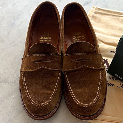 Alden 6243 Snuff Suede LHS / Penny Loafer