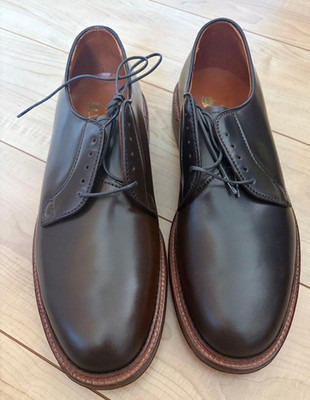 Alden 93911 Cigar Shell Cordovan Plain Toe Blucher