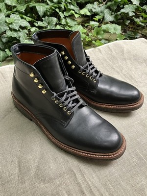 Alden 4515H Black Trapper Calf Plain Toe Boot