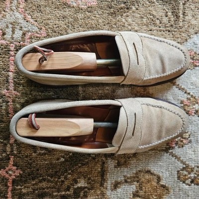 Alden 6244F Tan Suede LHS / Penny Loafer