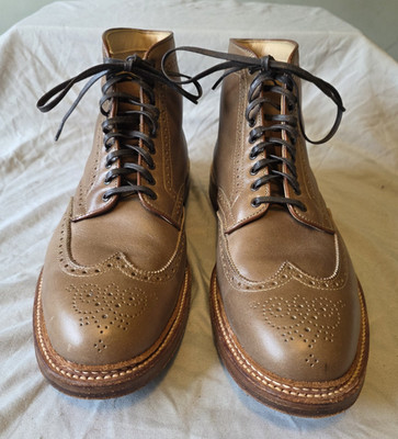 Alden 44625 Natural Chromexcel Wing Tip Boot