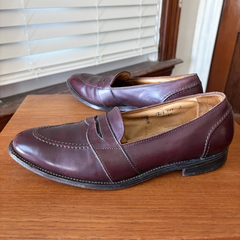 Alden 0683 Burgundy Calfskin Full Strap Loafer | Alden Model Project