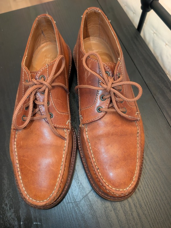 Alden H942 Tan Aniline Mocc Oxford | Alden Model Project